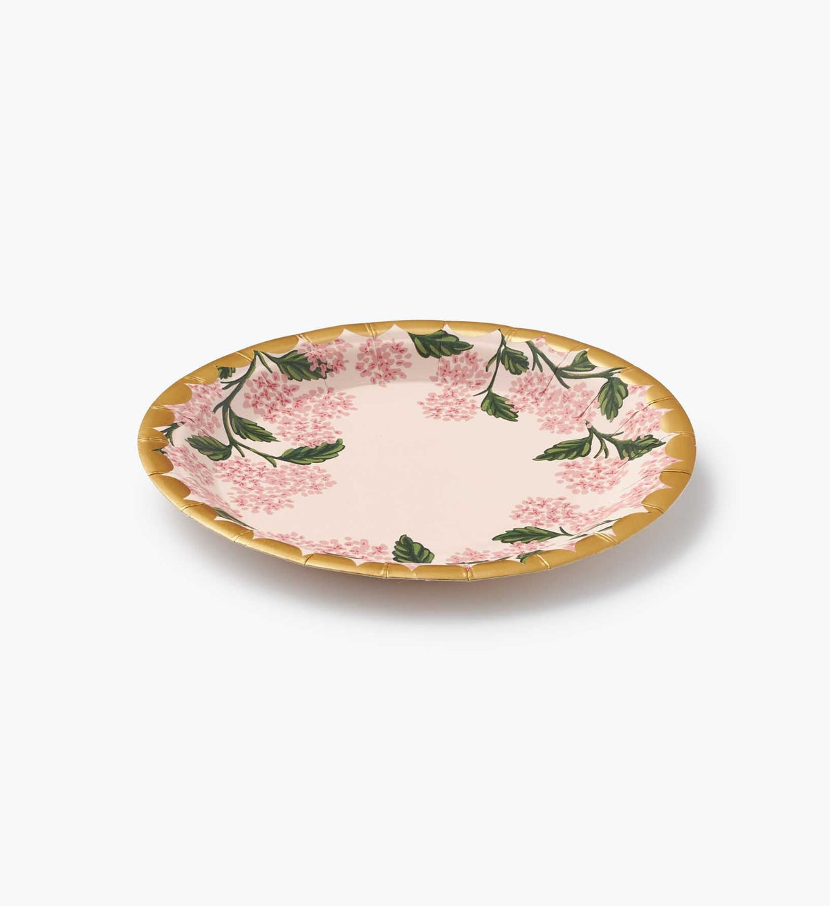 Small Paper Plates - Pink Hydrangea