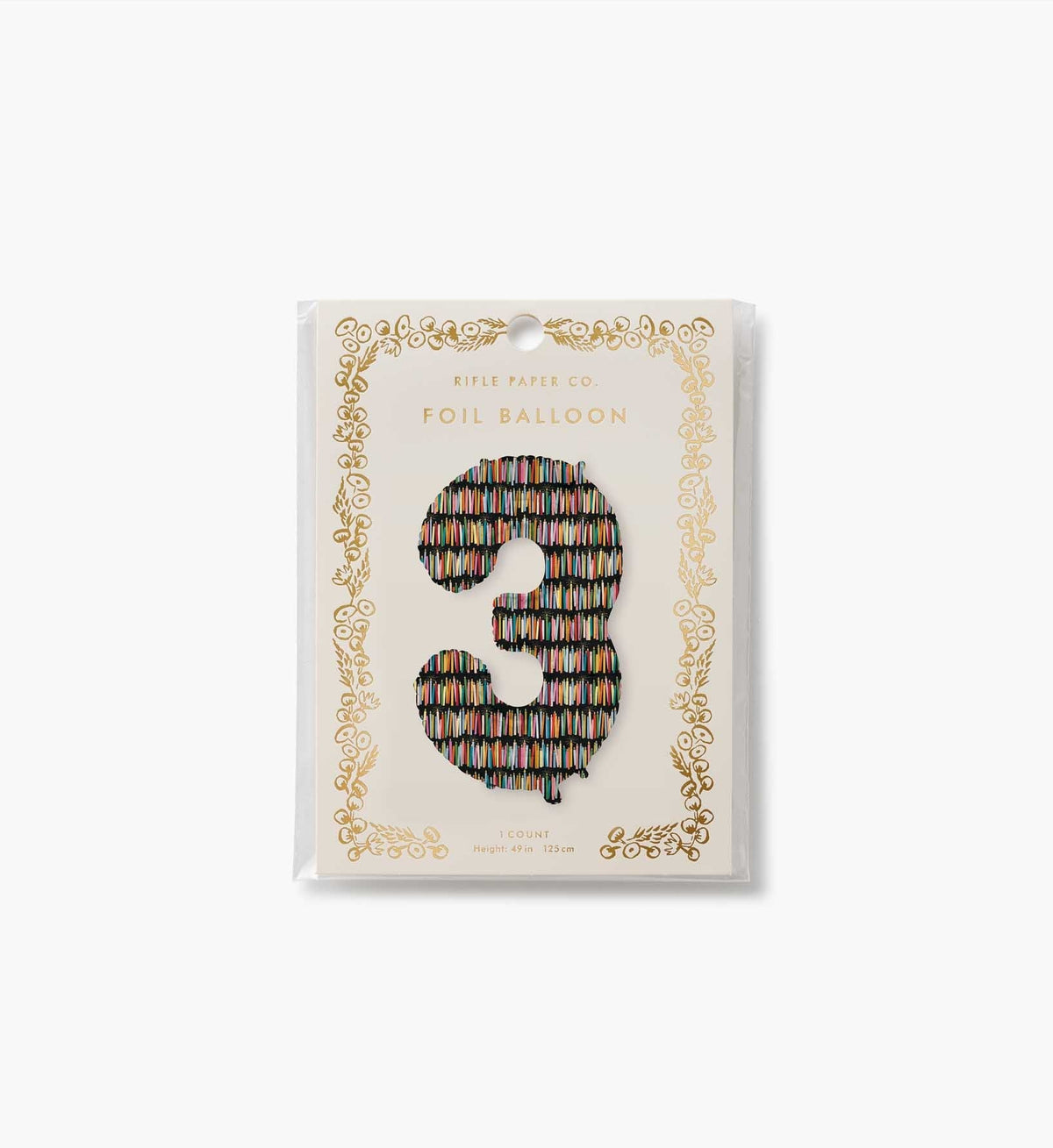 Numbered Foil Balloon - Candles