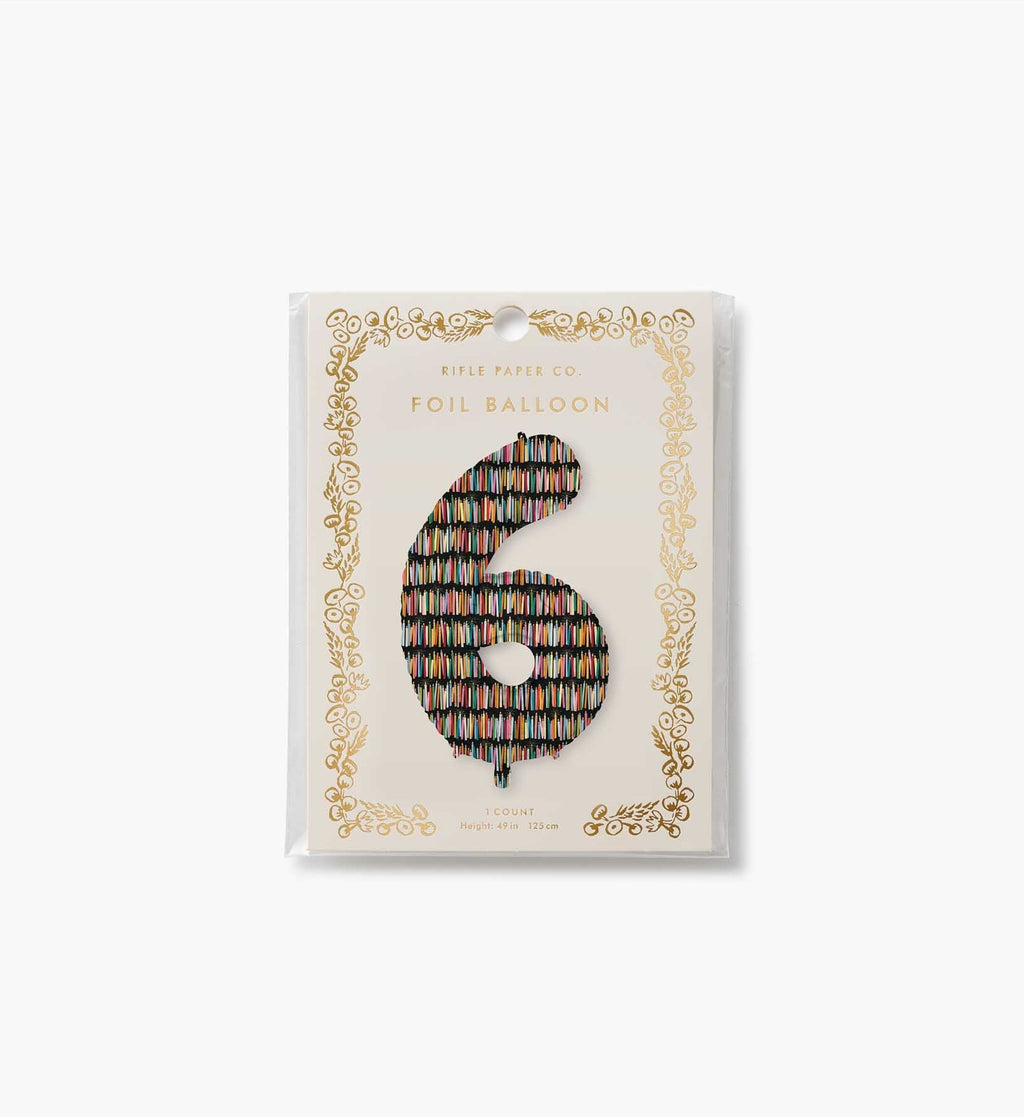 Numbered Foil Balloon - Candles