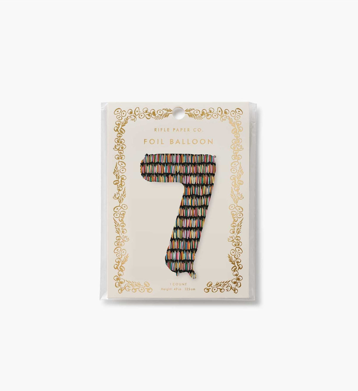 Numbered Foil Balloon - Candles