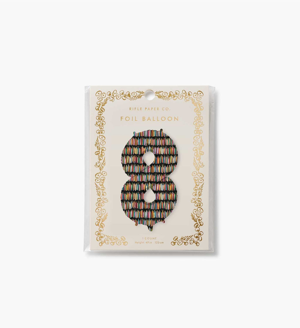 Numbered Foil Balloon - Candles
